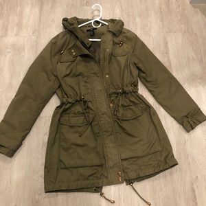 Size M Olive Green Cargo Jacket from H&M